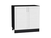 Шкаф нижний с 2-мя дверцами Сканди Graphite, White Softwood, 800 В*Ш*Г 816*800*478, фасад МДФ  White Softwood, корпус  Graphite ms2510VVT_56277