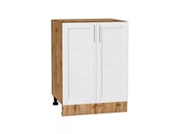 Шкаф нижний с 2-мя дверцами Сканди Дуб Вотан, White Softwood, 600 В*Ш*Г 816*600*480, фасад МДФ  White Softwood, корпус  Дуб Вотан ms2510VVT_63034
