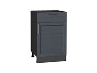 Шкаф нижний с 1-ой дверцей и ящиком Сканди Graphite, Graphite Softwood, 500 В*Ш*Г 816*500*480, фасад МДФ  Graphite Softwood, корпус  Graphite ms2510VVT_41881