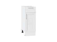 Шкаф нижний с 1-ой дверцей и ящиком Сканди Белый, White Softwood, 300 В*Ш*Г 816*300*480, фасад МДФ  White Softwood, корпус  Белый ms2510VVT_56239