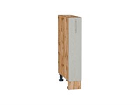 Шкаф нижний бутылочница Сканди Дуб Вотан, Cappuccino Softwood, 150 В*Ш*Г 816*150*480, фасад МДФ  Cappuccino Softwood, корпус  Дуб Вотан ms2510VVT_62984