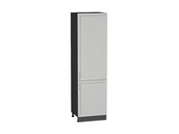 Шкаф пенал с 2-мя дверцами Сканди Graphite, Cappuccino Softwood, 2140, 600 В*Ш*Г 2132*600*576, фасад МДФ  Cappuccino Softwood, корпус  Graphite ms2510VVT_42066