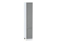 Шкаф пенал с 2-мя дверцами Сканди Белый, Grey Softwood, 2340, 400 В*Ш*Г 2336*400*576, фасад МДФ  Grey Softwood, корпус  Белый ms2510VVT_42309