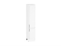 Шкаф пенал с 2-мя дверцами Сканди Белый, White Silkwood, 2140, 400 В*Ш*Г 2132*400*576, фасад МДФ  White Silkwood, корпус  Белый ms2510VVT_70351
