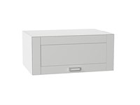 Шкаф верхний горизонтальный глубокий Лофт Белый, Grey Silk, 800 В*Ш*Г 358*800*576, фасад МДФ  Grey Silk, корпус  Белый ms2510VVT_69532