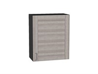Шкаф верхний с 1-ой дверцей Лофт Graphite, Cappuccino Veralinga, 720, 600 В*Ш*Г 716*600*320, фасад МДФ  Cappuccino Veralinga, корпус  Graphite ms2510VVT_41237