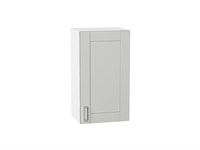 Шкаф верхний с 1-ой дверцей Лофт Белый, Grey Silk, 720, 400 В*Ш*Г 716*400*320, фасад МДФ  Grey Silk, корпус  Белый ms2510VVT_69574