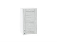 Шкаф верхний с 1-ой дверцей Лофт Белый, Nordic Oak, 720, 400 В*Ш*Г 716*400*320, фасад МДФ  Nordic Oak, корпус  Белый ms2510VVT_35945