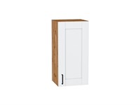 Шкаф верхний с 1-ой дверцей Лофт Дуб Вотан, Super White, 720, 350 В*Ш*Г 716*350*320, фасад МДФ  Super White, корпус  Дуб Вотан ms2510VVT_65236