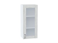 Шкаф верхний с 1-ой остекленной дверцей Лофт Белый, Nordic Oak, 920, 400 В*Ш*Г 920*400*320, фасад МДФ/Стекло  Nordic Oak, корпус  Белый ms2510VVT_40666