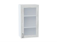 Шкаф верхний с 1-ой остекленной дверцей Лофт Белый, Nordic Oak, 920, 500 В*Ш*Г 920*500*320, фасад МДФ/Стекло  Nordic Oak, корпус  Белый ms2510VVT_40673