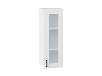 Шкаф верхний с 1-ой остекленной дверцей Лофт Белый, Super White, 920, 300 В*Ш*Г 920*300*320, фасад МДФ/Стекло  Super White, корпус  Белый ms2510VVT_55204