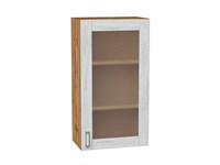 Шкаф верхний с 1-ой остекленной дверцей Лофт Дуб Вотан, Nordic Oak, 920, 500 В*Ш*Г 920*500*320, фасад МДФ/Стекло  Nordic Oak, корпус  Дуб Вотан ms2510VVT_63211