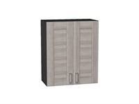 Шкаф верхний с 2-мя дверцами Лофт Graphite, Cappuccino Veralinga, 720, 600 В*Ш*Г 716*600*320, фасад МДФ  Cappuccino Veralinga, корпус  Graphite ms2510VVT_35965