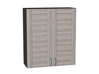 Шкаф верхний с 2-мя дверцами Лофт Graphite, Cappuccino Veralinga, 920, 800 В*Ш*Г 920*800*320, фасад МДФ  Cappuccino Veralinga, корпус  Graphite ms2510VVT_40337