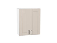 Шкаф верхний с 2-мя дверцами Лофт Белый, Cream Silk, 720, 600 В*Ш*Г 716*600*320, фасад МДФ  Cream Silk, корпус  Белый ms2510VVT_71446