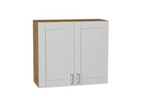 Шкаф верхний с 2-мя дверцами Лофт Дуб Вотан, Grey Silk, 720, 800 В*Ш*Г 716*800*320, фасад МДФ  Grey Silk, корпус  Дуб Вотан ms2510VVT_69631