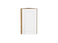 Шкаф верхний торцевой Лофт Дуб Вотан, White Silk, 720 В*Ш*Г 716*300*306, фасад МДФ  White Silk, корпус  Дуб Вотан ms2510VVT_62290