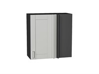 Шкаф верхний прямой угловой Лофт Graphite, Grey Silk, 720 В*Ш*Г 716*700*345, фасад МДФ  Grey Silk, корпус  Graphite ms2510VVT_69570