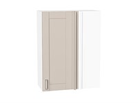 Шкаф верхний прямой угловой Лофт Белый, Cream Silk, 920 В*Ш*Г 920*700*345, фасад МДФ  Cream Silk, корпус  Белый ms2510VVT_71429