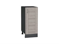 Шкаф нижний с 1-ой дверцей Лофт Graphite, Cappuccino Veralinga, 350 В*Ш*Г 816*350*480, фасад МДФ  Cappuccino Veralinga, корпус  Graphite ms2510VVT_65263