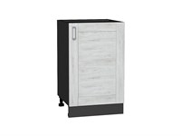 Шкаф нижний с 1-ой дверцей Лофт Graphite, Nordic Oak, 500 В*Ш*Г 816*500*480, фасад МДФ  Nordic Oak, корпус  Graphite ms2510VVT_39812