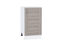 Шкаф нижний с 1-ой дверцей Лофт Белый, Cappuccino Veralinga, 450 В*Ш*Г 816*450*480, фасад МДФ  Cappuccino Veralinga, корпус  Белый ms2510VVT_39681