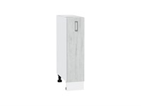Шкаф нижний с 1-ой дверцей Лофт Белый, Nordic Oak, 200 В*Ш*Г 816*200*480, фасад МДФ  Nordic Oak, корпус  Белый ms2510VVT_66361