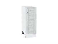Шкаф нижний с 1-ой дверцей Лофт Белый, Nordic Oak, 300 В*Ш*Г 816*300*480, фасад МДФ  Nordic Oak, корпус  Белый ms2510VVT_36029