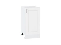 Шкаф нижний с 1-ой дверцей Лофт Белый, Super White, 400 В*Ш*Г 816*400*480, фасад МДФ  Super White, корпус  Белый ms2510VVT_55307