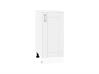 Шкаф нижний с 1-ой дверцей Лофт Белый, White Silk, 350 В*Ш*Г 816*350*480, фасад МДФ  White Silk, корпус  Белый ms2510VVT_65252