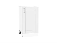 Шкаф нижний с 1-ой дверцей Лофт Белый, White Silk, 450 В*Ш*Г 816*450*480, фасад МДФ  White Silk, корпус  Белый ms2510VVT_60084