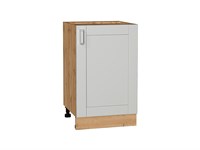 Шкаф нижний с 1-ой дверцей Лофт Дуб Вотан, Grey Silk, 500 В*Ш*Г 816*500*480, фасад МДФ  Grey Silk, корпус  Дуб Вотан ms2510VVT_69698
