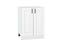 Шкаф нижний с 2-мя дверцами Лофт Белый, Super White, 600 В*Ш*Г 816*600*480, фасад МДФ  Super White, корпус  Белый ms2510VVT_55432
