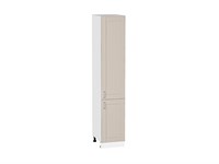 Шкаф пенал с 2-мя дверцами Лофт Белый, Cream Silk, 2140, 400 В*Ш*Г 2132*400*576, фасад МДФ  Cream Silk, корпус  Белый ms2510VVT_71611
