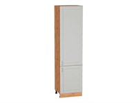 Шкаф пенал с 2-мя дверцами Лофт Дуб Вотан, Grey Silk, 2340, 600 В*Ш*Г 2336*600*576, фасад МДФ  Grey Silk, корпус  Дуб Вотан ms2510VVT_69753