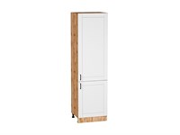 Шкаф пенал с 2-мя дверцами Лофт Дуб Вотан, Super White, 2140, 600 В*Ш*Г 2132*600*576, фасад МДФ  Super White, корпус  Дуб Вотан ms2510VVT_63433