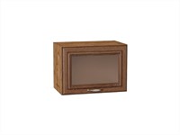 Шкаф верхний горизонтальный остекленный Шале Дуб Вотан, Brown Dreamline, 500 В*Ш*Г 358*500*320, фасад МДФ/Стекло  Brown Dreamline, корпус  Дуб Вотан ms2510VVT_61275