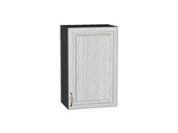Шкаф верхний с 1-ой дверцей Шале Graphite, White Dreamline, 720, 450 В*Ш*Г 716*450*320, фасад МДФ  White Dreamline, корпус  Graphite ms2510VVT_53759