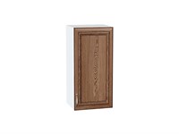 Шкаф верхний с 1-ой дверцей Шале Белый, Brown Dreamline, 720, 350 В*Ш*Г 716*350*320, фасад МДФ  Brown Dreamline, корпус  Белый ms2510VVT_65270