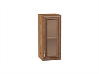 Шкаф верхний с 1-ой остекленной дверцей Шале Дуб Вотан, Brown Dreamline, 720, 300 В*Ш*Г 716*300*320, фасад МДФ/Стекло  Brown Dreamline, корпус  Дуб Вотан ms2510VVT_61311