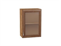 Шкаф верхний с 1-ой остекленной дверцей Шале Дуб Вотан, Brown Dreamline, 720, 500 В*Ш*Г 716*500*320, фасад МДФ/Стекло  Brown Dreamline, корпус  Дуб Вотан ms2510VVT_61318