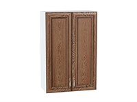 Шкаф верхний с 2-мя дверцами Шале Белый, Brown Dreamline, 920, 600 В*Ш*Г 920*600*320, фасад МДФ  Brown Dreamline, корпус  Белый ms2510VVT_53821