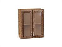 Шкаф верхний с 2-мя остекленными дверцами Шале Дуб Вотан, Brown Dreamline, 720, 600 В*Ш*Г 716*600*320, фасад МДФ/Стекло  Brown Dreamline, корпус  Дуб Вотан ms2510VVT_61335
