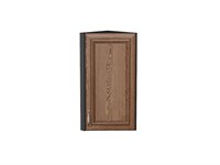 Шкаф верхний торцевой Шале Graphite, Brown Dreamline, 720 В*Ш*Г 716*300*306, фасад МДФ  Brown Dreamline, корпус  Graphite ms2510VVT_53849