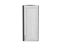 Шкаф верхний торцевой Шале Graphite, White Dreamline, 920 В*Ш*Г 920*300*306, фасад МДФ  White Dreamline, корпус  Graphite ms2510VVT_53846