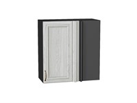 Шкаф верхний прямой угловой Шале Graphite, White Dreamline, 720, 700 В*Ш*Г 716*700*345, фасад МДФ  White Dreamline, корпус  Graphite ms2510VVT_60344