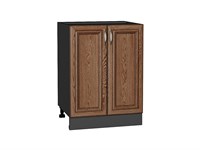 Шкаф нижний с 2-мя дверцами Шале Graphite, Brown Dreamline, 600 В*Ш*Г 816*600*480, фасад МДФ  Brown Dreamline, корпус  Graphite ms2510VVT_53981