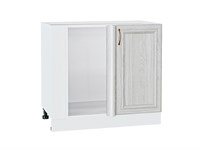 Шкаф нижний угловой Шале Белый, White Dreamline В*Ш*Г 816*890*480, фасад МДФ  White Dreamline, корпус  Белый ms2510VVT_54007