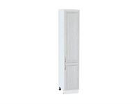 Шкаф пенал с 2-мя дверцами Шале Белый, White Dreamline, 2140, 400 В*Ш*Г 2132*400*576, фасад МДФ  White Dreamline, корпус  Белый ms2510VVT_54027